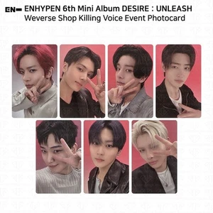 ENHYPEN 6. Mini Album Desire:Unleash WeverseShop Killing Voice Event Fotokarte - Bild 1 von 15