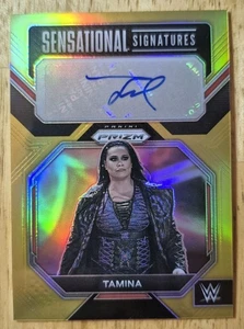 Tamina | 2023 Panini Prizm WWE Sensational Signatures #SN-TMN Gold Auto /10 - Picture 1 of 2
