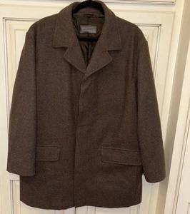 Alfani Men’s 100% Pure new Wool Mark Brown Jacket Large - Picture 1 of 21