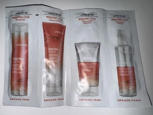 4 PIEZAS JOICO YOUTH LOCK TRATAMIENTO CHAMPÚ ACONDICIONADOR MASCARILLA SOPLADOR CREMA VIAJE - Imagen 1 de 1