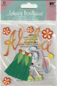 Jolee's Boutique 3D Aufkleber ALOHA WEIBLICH HAWAII Thema 79489 SCHNELLER KOSTENLOSER VERSAND! - Bild 1 von 1