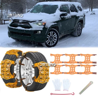 6 Cadenas de Nieve Coche Antideslizante Cadena de Neumáticos Ajustable Antideslizante para Toyota 4Runner Foto 1 de 4