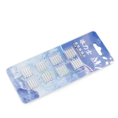 8pcs 13.5 * 13.5mm Aluminium Heatsink Cooler For DDR VGA RAM Memory IC Chipset - Image 1 of 4