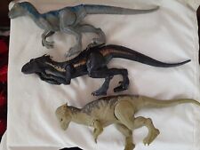 Jurassic World Fallen Kingdom Velociraptor, Indoraptor, Pachycephalosaurus Lot