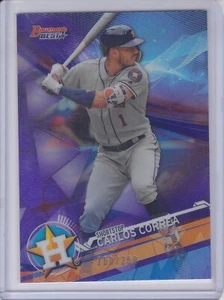 Carlos Correa - 2017 Bowman's Best #48 - Purple Refractor #d 160/250 - Houston - Picture 1 of 2
