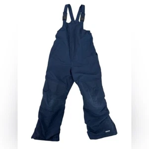 Land's End Kids Squall Waterproof Insulated Iron Knee Snow Bibs Navy Size 6 - Picture 1 of 6