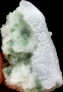 79g Natural skeletal Elestial Candle QUARTZ Crystal Inner Mongolia&Fluorite o386 - Picture 1 of 8