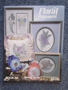 CROSS STITCH PATTERNS FLORAL POTPOURRI NO. 59 GREAT **MUST SEE ** - Picture 1 of 2