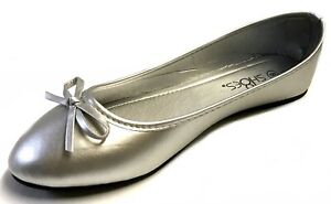Shoes8teen Women's Ballerina Ballet Flats Shoe with Bow Design