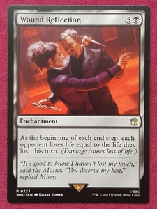 Magic The Gathering DOCTOR WHO WOUND REFLECTION black card MTG - Picture 1 of 2
