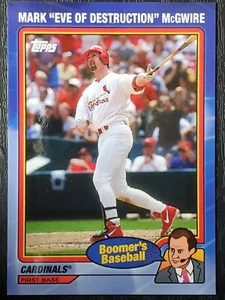 #35 Mark "EVE OF DESTRUCTION" McGwire 2024 Topps X Chris Berman / APODOS - Imagen 1 de 2