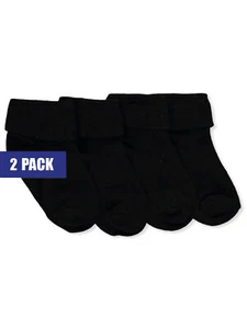 Blue Heaven Girls' 2-Pack Triple Roll Socks Color: black Size: 5 - 6 - Picture 1 of 13