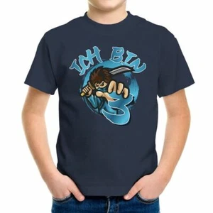 Kinder T-Shirt Geburtstag Ich bin 3|4|5|6|7|8 Ninja Kid Comic Manga Style - Bild 1 von 7