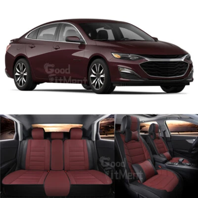 Juego completo de fundas de asiento de coche cojín delantero trasero para Chevrolet Chevy Malibu 2000-2023 Foto 1 de 4