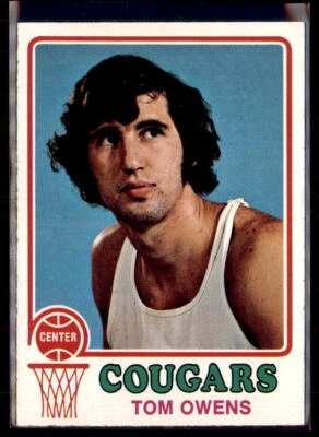 1973-74 Topps Basketball Tom Owens Carolina Cougars #189  - Image 1 of 2