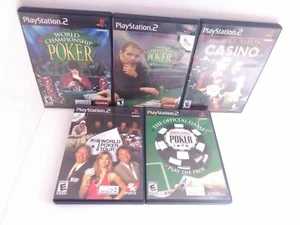 5 PS2 Poker & Casino Games World Series Championship Poker High Rollers & More! - Picture 1 of 10