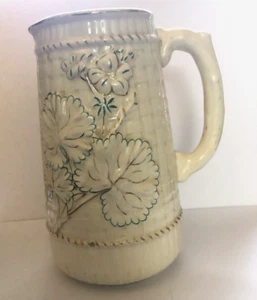 Antica brocca Avalon Faience Balt Cesto Intreccio Alta 8 1/4" - Foto 1 di 13