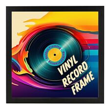 12" Vinyl Record Frame Wall Album Art Display Frame for LP Cover Sleeve Black