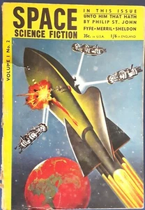 SPACE SCIENCE FICTION English Edn by Archer Press vol-1 No-2, Jun 1952 * fantasy - Picture 1 of 5