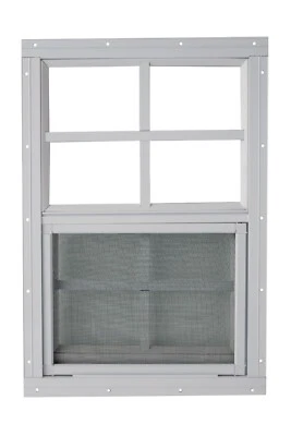 OUTDOOR HARDWARE SUPPLY Shed/Chicken Coop Window 12" x 18"- Flush Mount