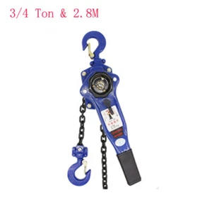 - 3/4 Ton Portable Capacity Lift Coffing Chain Hoist Come Along Manual Lever - Picture 1 of 13