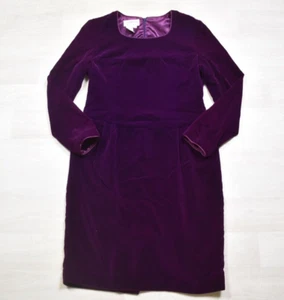 Abito da cocktail anni 90 Talbots velluto midi tubino taglia 8 Petites vintage - Foto 1 di 5