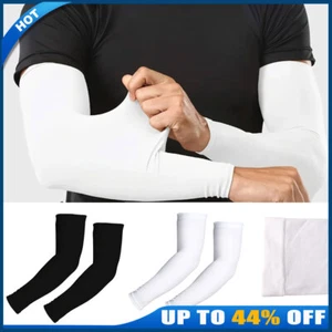 Unisex Cooling Arm Sleeves Cover UV Sun Protection Breathable for Outdoor Sports - Picture 1 of 17