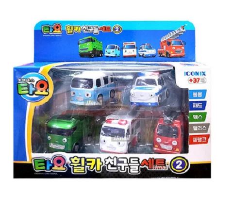 Tayo Wheel Friends-2nd set-Bongbong,Pat,Max,Alice,Frank/korea toy Cover