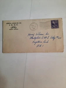Carta cancelada franqueo Thomas Jefferson de 3 centavos masón Ginebra en 1948 - Imagen 1 de 2