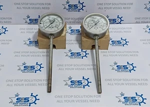 Sika Exhaust Gas Thermometer 50-650°C, Face Dial 4" ϕ, Stem 10", 445.20.00.235 - Picture 1 of 24