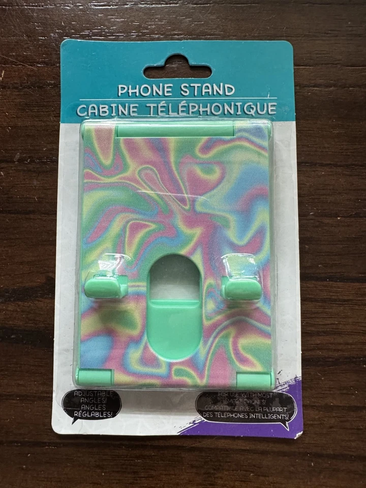 Soporte de teléfono ajustable compatible con teléfono inteligente (remolino verde) ¡Nuevo y sellado! Foto 1 de 1