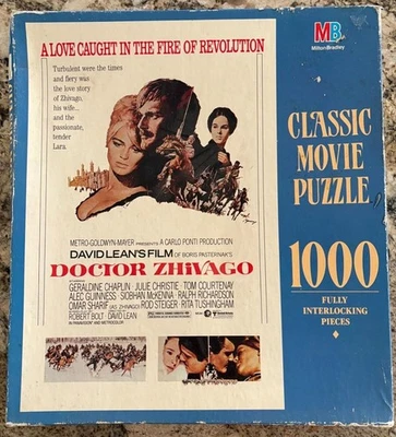 Old (1990) Milton Bradley jigsaw puzzle;  Doctor Zhivago;  1000 pcs - Image 1 of 3