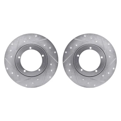 For Porsche 912 1976 R1 Concepts Drilled & Slotted Front Brake Rotor Set Foto 1 de 3