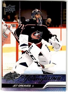 2023-24 Upper Deck Young Guns Jet Greaves Rookie #246 Columbus Blue Jackets