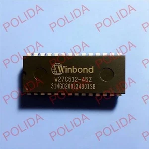 10PCS EEPROM IC WINBOND DIP-28 W27C512-45Z - Picture 1 of 1