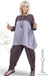 LAGENLOOK Thermo Pulli Pullover Long Shirt 44 46 48 50 52 54 56 58 XL-XXL-XXXL - Bild 1 von 9