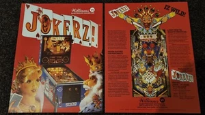 1x Jokerz - Williams - ORIGINAL NOS Promotional Pinball Flyer - Picture 1 of 1