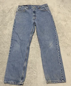 VTG Levis 505 Jeans Mens 36x30 (33x29)* Blue Straight Regular Fit Y2K Preppy - Picture 1 of 16