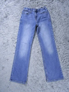 Cat & Jack  Jeans Girls 12 BootCut Blue Denim Casual Relaxed Pants Medium Wash - Picture 1 of 12