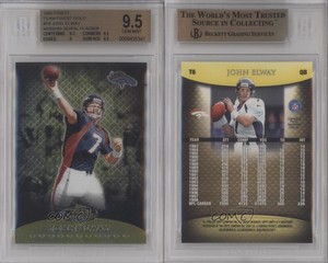 1999 Finest Team Gold Missing Serial Number John Elway #T6 BGS 9.5 GEM MINT HOF