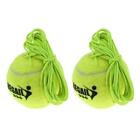 2 Pack Durable Tennis Ball With Elastic Cord  For Tennis Trainer Gear