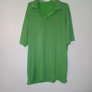 Green And White Mens Masters Tech Short Sleeve Shirt Polo XL - Picture 1 of 5