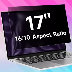 17 Inch 1920x1200 Laptop Privacy Screen 367 * 229mm Anti Blue Light Glare & A... - Picture 1 of 7