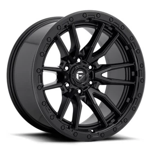18 FUEL REBEL BLACK WHEELS 18X9 RIMS FITS TOYOTA TRD TACOMA D679 NEW (1) - Picture 1 of 3