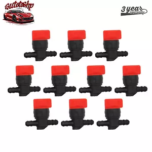 10Packs 1/4"Straight In-Line Gas Motorcycle Fuel Shut-off/Cut-off Valves Petcock - Picture 1 of 10