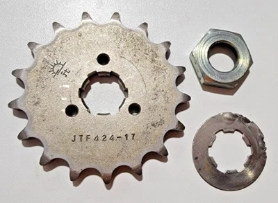 Lote piñón delantero 17T 1976 Yamaha RD400 RD 400 76 RD400C Foto 1 de 4