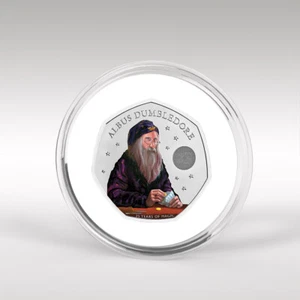 Albus Dumbledore Harry Potter 2023 Coloured Decal BU 50p Coin 3 - Picture 1 of 3