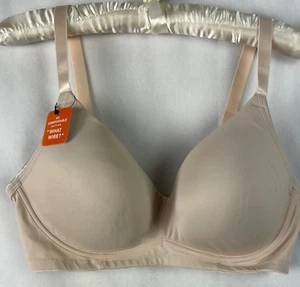Warners Womens Bra Size Small Simply Perfect RA8961T Poke Free UW Lt Beige B48 - Picture 1 of 10