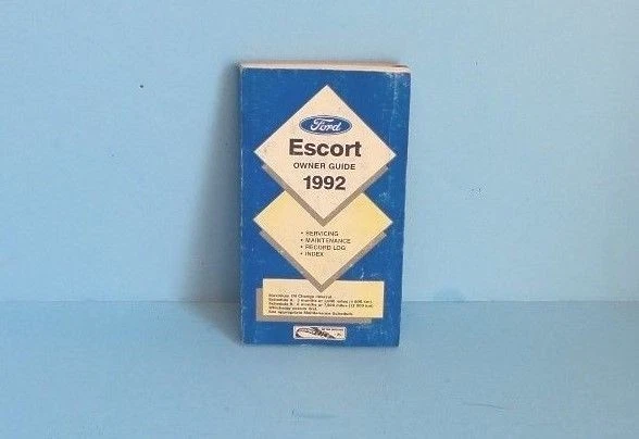 Ford Escort 92 1992 manual del propietario Foto 1 de 1