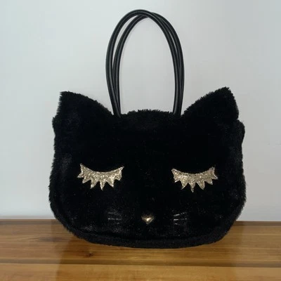 Bolso de hombro Luv Betsey by Betsy Johnson negro de piel sintética para gato Foto 1 de 4